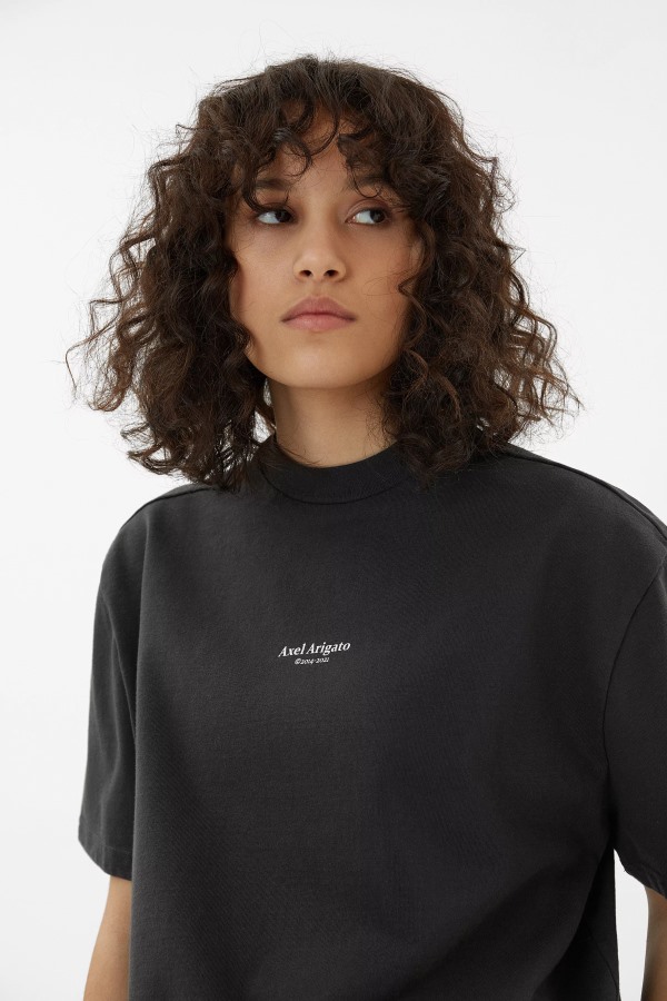 Axel Arigato Focus T-shirt Vervaagd Zwart