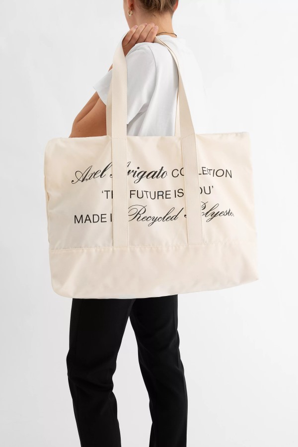 Future Draagtas Met Rits Axel Arigato Gebroken Wit