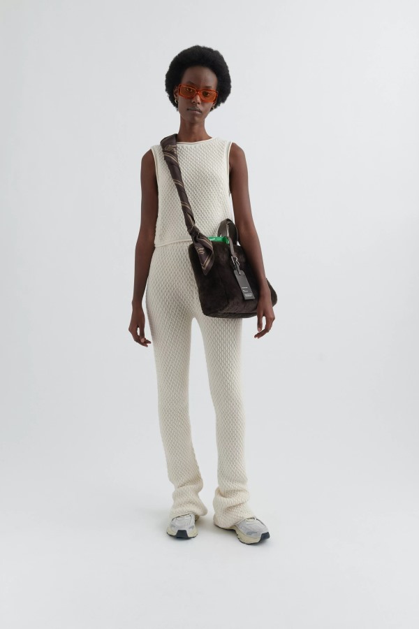 Axel Arigato Gebroken Witte Sense Flare Broek