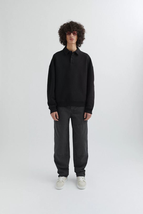 Axel Arigato Signature Polo Sweatshirt Zwart
