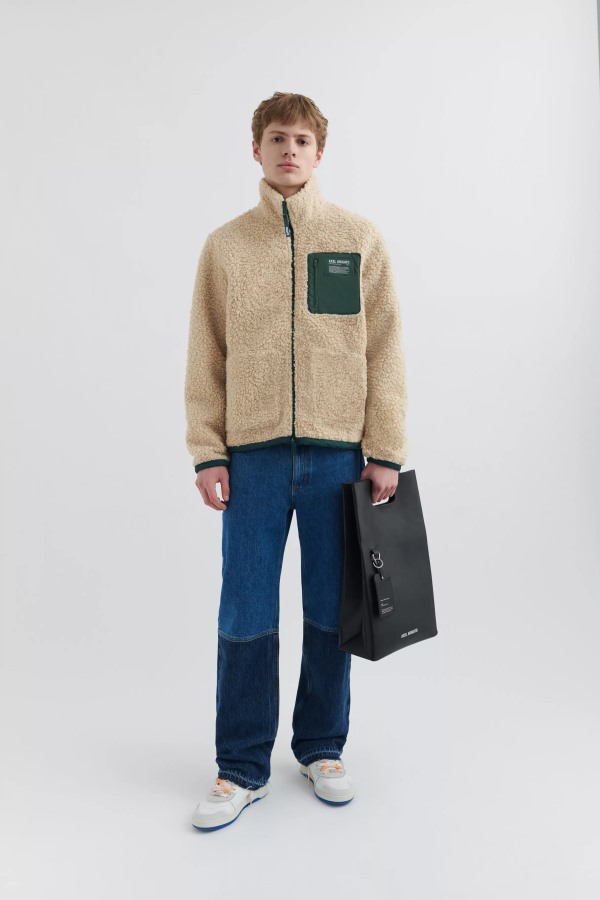 Billie Fleecejack Axel Arigato Beige Groen