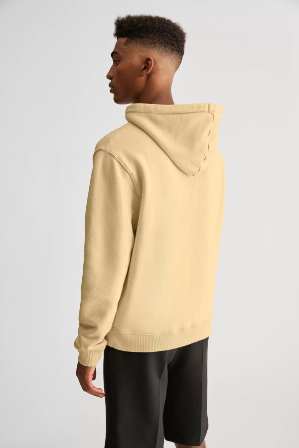 Axel Arigato Hoodie Met Natuurlijk Geel Focus Logo