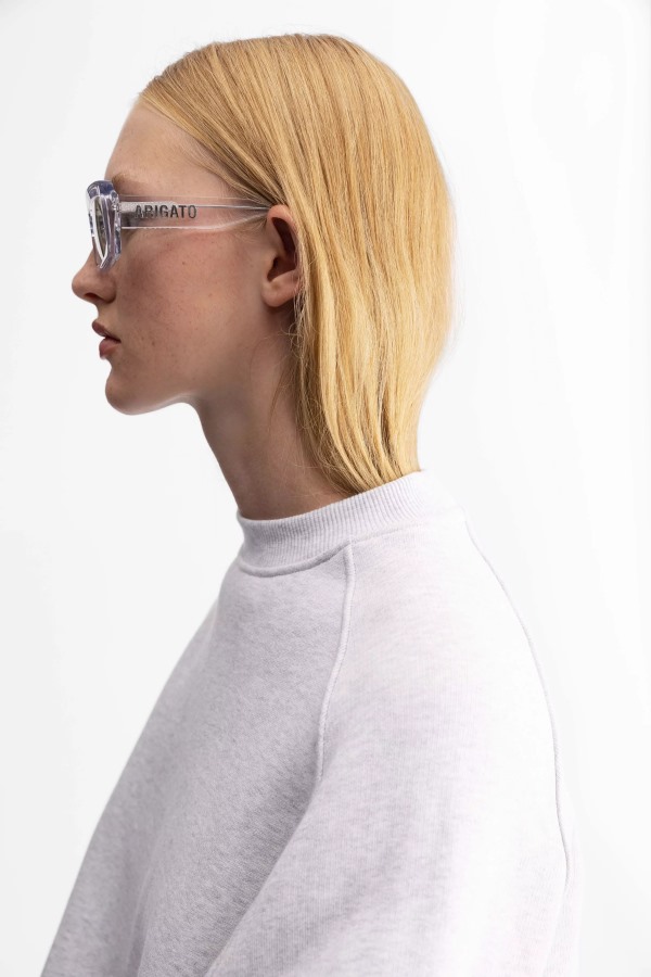 Arena Rechthoekige Zonnebril Transparant Groen Axel Arigato