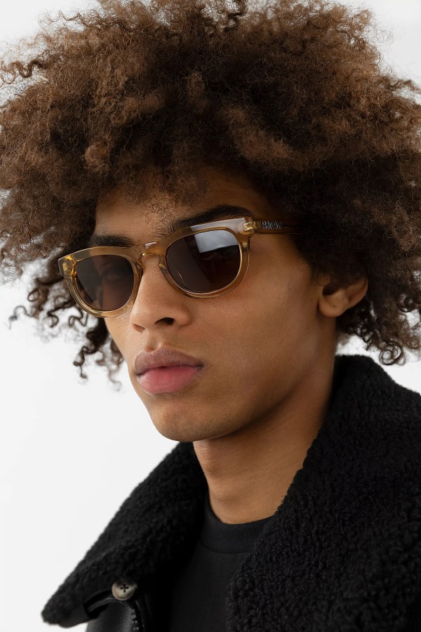 Alton D-frame Zonnebril Transparant Zandbeige Bruin Axel Arigato