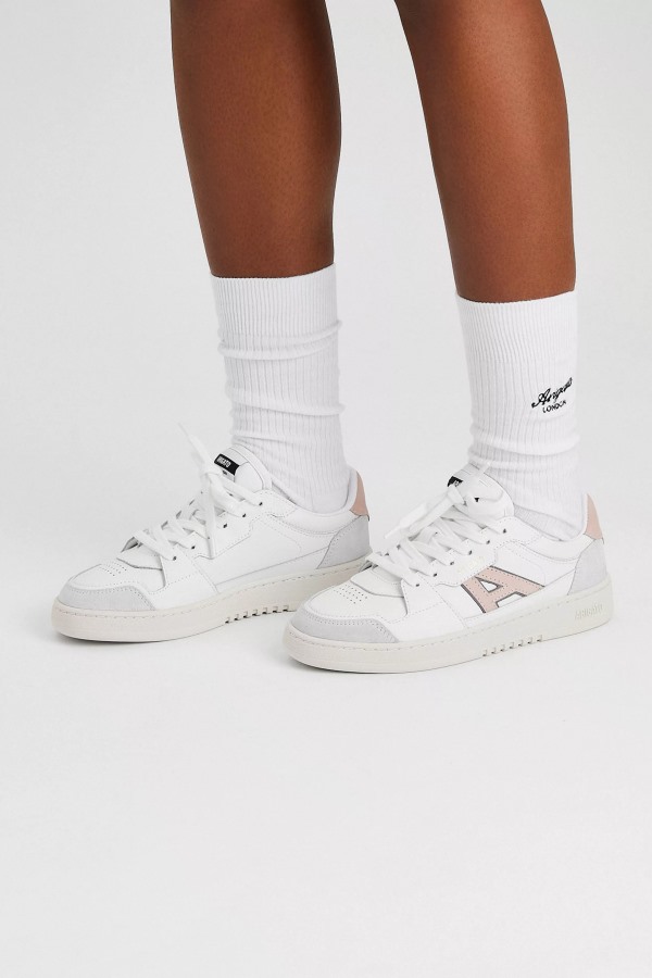 Axel Arigato Wit Roze A-Dice Lo Sneaker