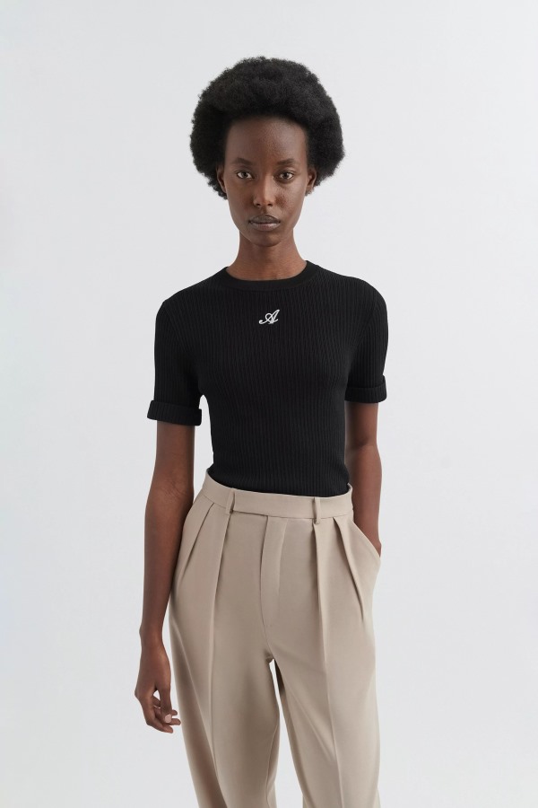 Honor Gebreide T-shirt Axel Arigato Zwart