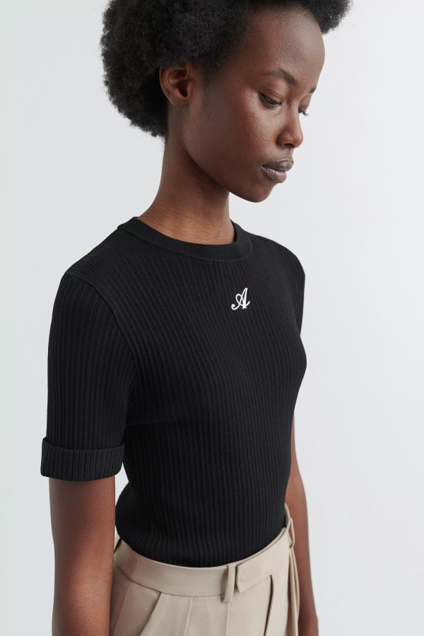 Honor Gebreide T-shirt Axel Arigato Zwart