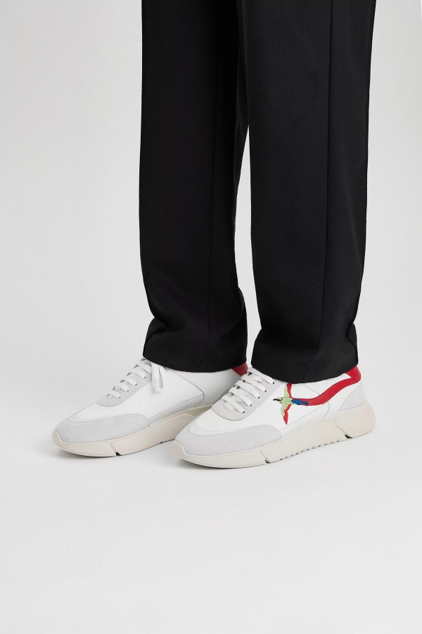 Axel Arigato Genesis Stripe Bij Vogel Wit Rood