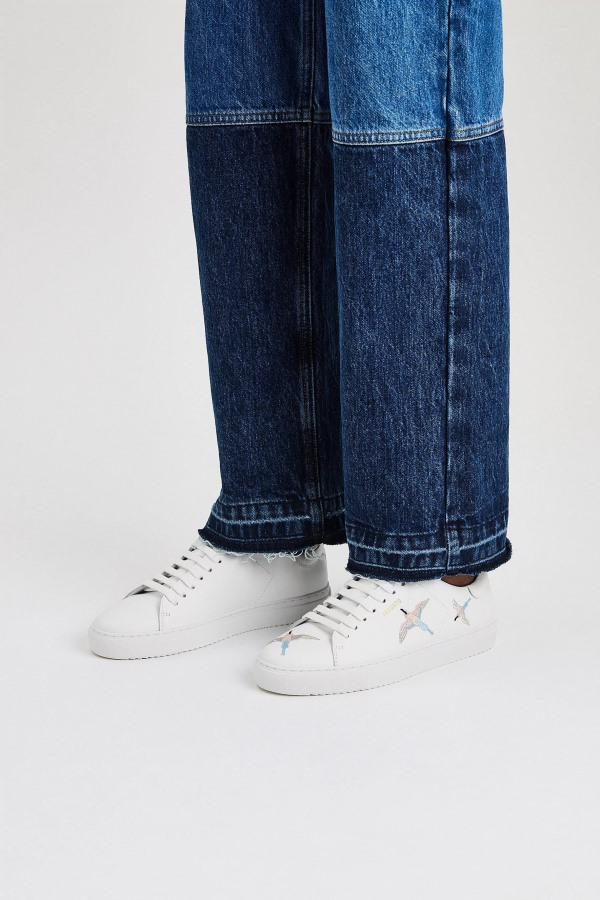 Axel Arigato Clean 90 Bij Vogels Wit Blauw Roze