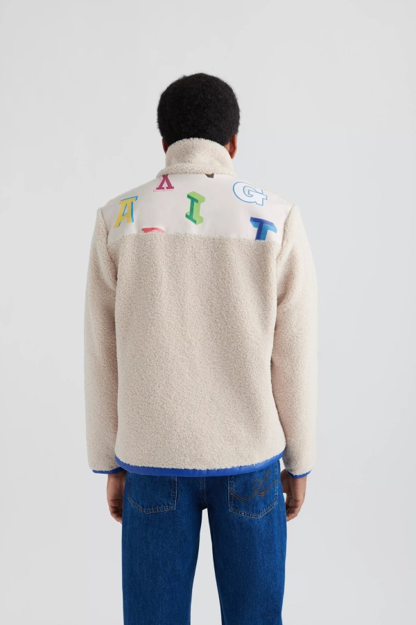 Axel Arigato Ecru Blauw Inferno Billie Fleece Jack