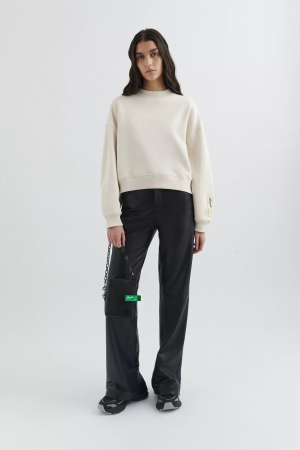 Axel Arigato Lichtbeige Effen Sweatshirt