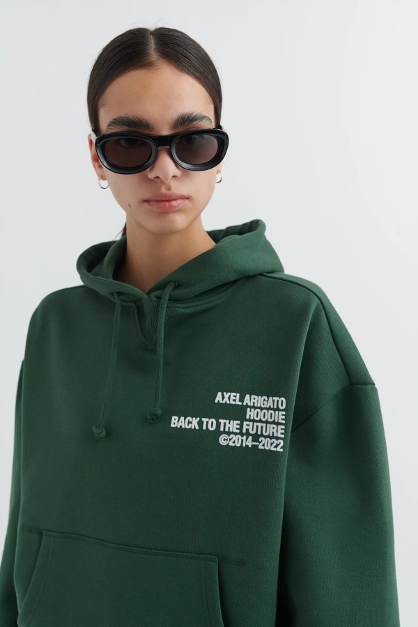 Axel Arigato Cure Cropped Hoodie Donkergroen