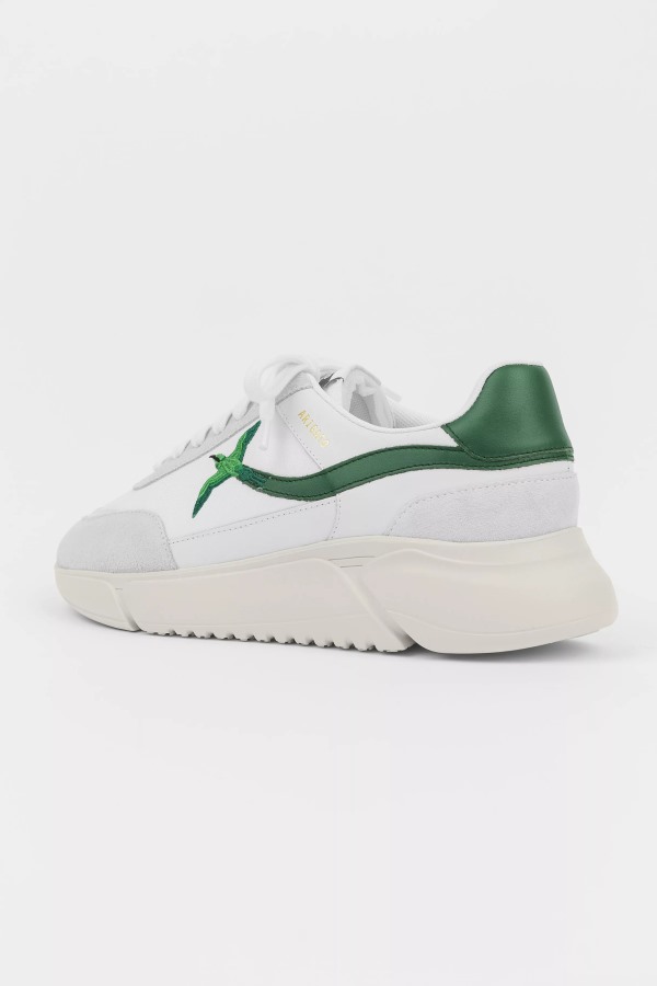 Genesis Streep Bij Vogel Wit Groen Axel Arigato