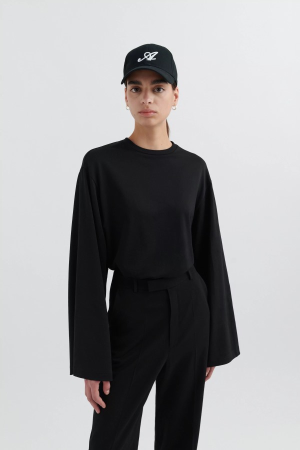 Local T-shirt Met Lange Mouwen Zwart Axel Arigato