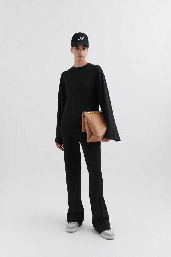 Local T-shirt Met Lange Mouwen Zwart Axel Arigato