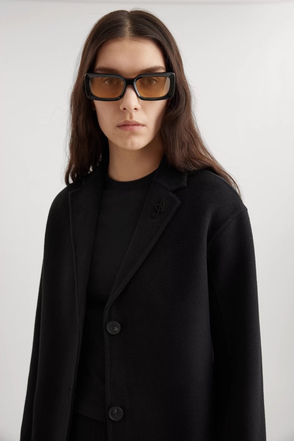 Axel Arigato Dawn Wollen Jas Zwart