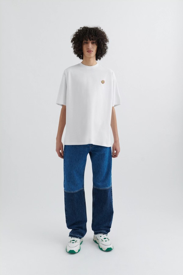 Axel Arigato Wit Acroniem Monogram T-shirt