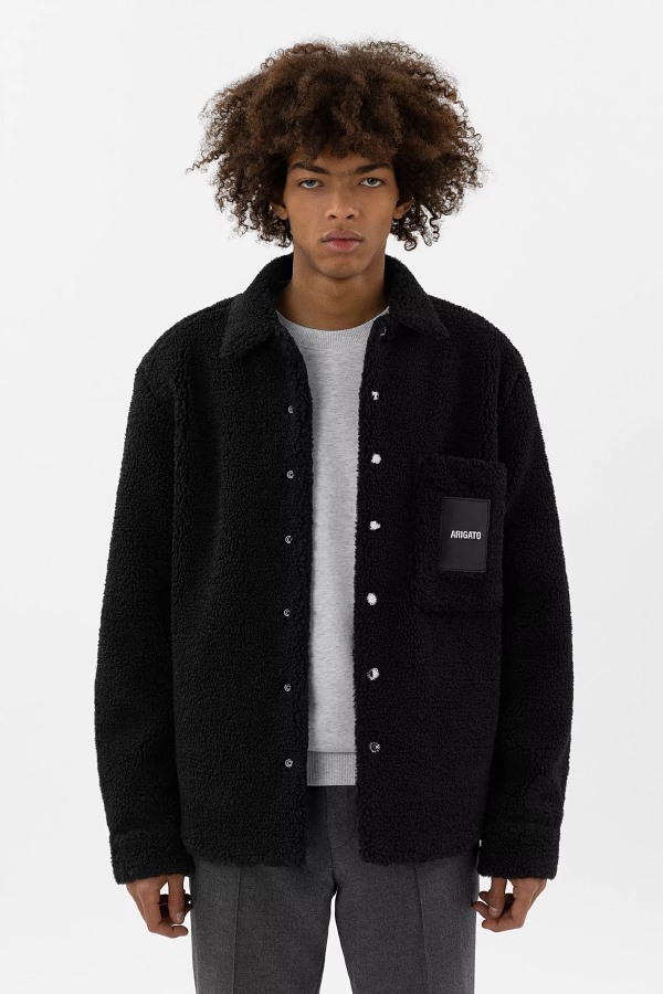 Aspen Teddy Overshirt Axel Arigato Zwart