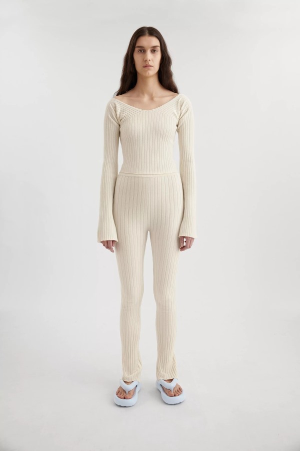 Signature Flare Broek Ecru Axel Arigato