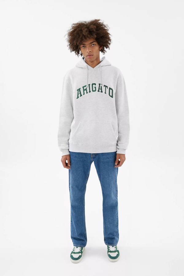 College Logo Hoodie Lichtgrijs Mﾨﾦlange Axel Arigato