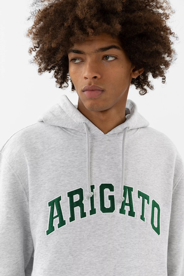 College Logo Hoodie Lichtgrijs Mﾨﾦlange Axel Arigato